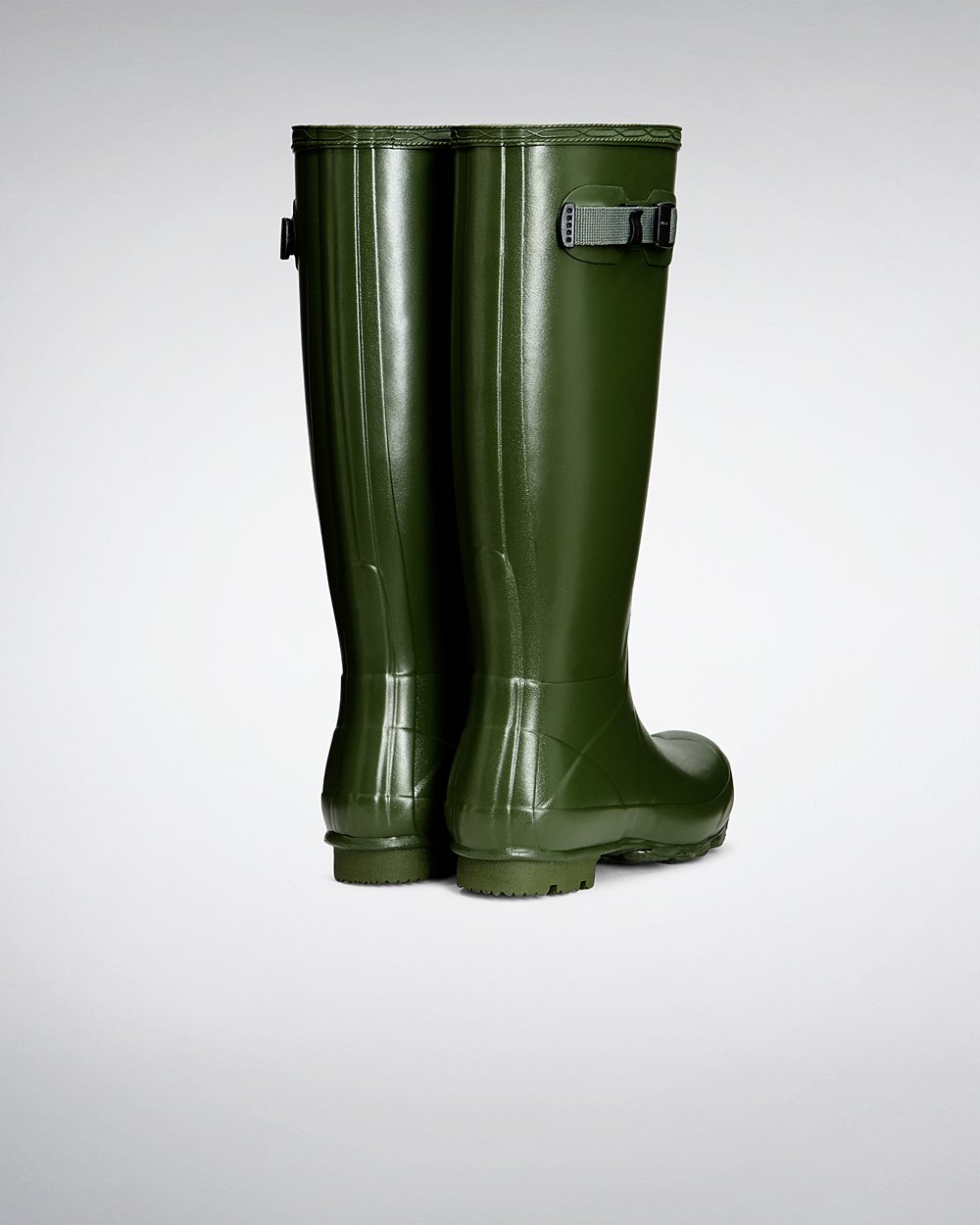 Womens Hunter Norris Field - Tall Rain Boots Green - 8453-ODXTL